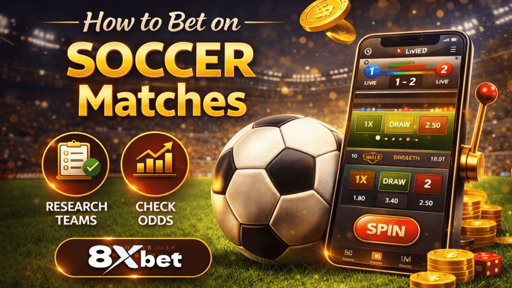 How to Bet on Soccer Matches on 8xbet